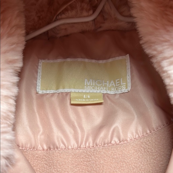 Michael Kors kids Blush Pink Hooded Jacket - Picture 2 of 10